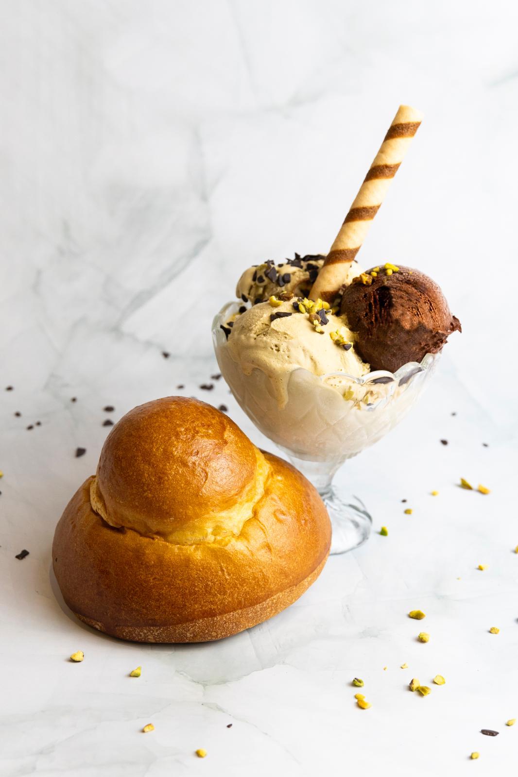 Coppe di gelato artigianale